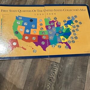 United States Quarters Collector's Map